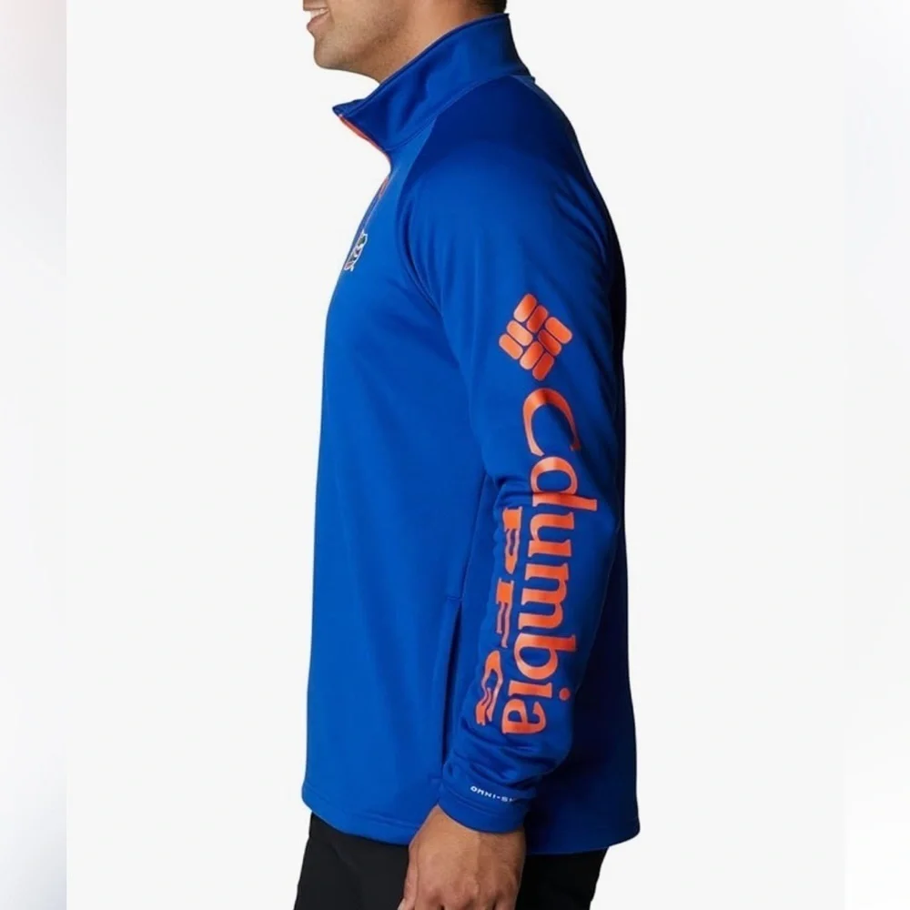 NWT Columbia Florida Gators Terminal Tackle Fleece 1/4 Zip shirt size Small